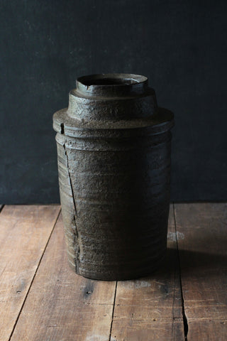 Antique Wooden Vessel/Vase (7)