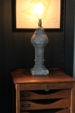 Antique Balustrade Lamp Base (inc bulb)