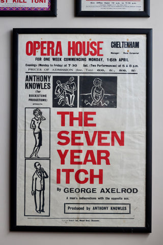 Vintage Theatre poster framed | Seven Year Itch