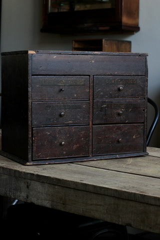 Victorian Shoe Lace Shop Drawers