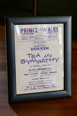 Vintage Theatre poster (framed) | Tea and Sympathy