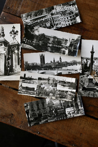 Vintage London Black & White Postcards (Serated)