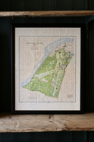 Vintage Theatre poster framed | Kew Gardens Map
