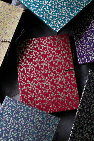 Gold printed lokta notebook