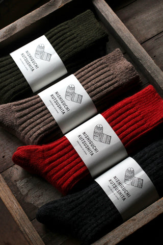 Wool Ribbed Socks