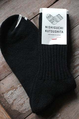 Silk Cotton Socks Black