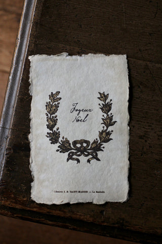 Joyeux Noel | Handmade Paper (& envelope) by attic.