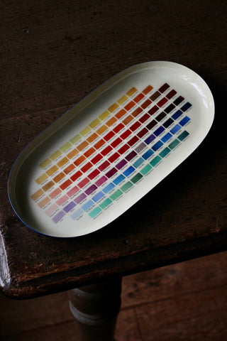 Oval Enamel Tray - Nomenclature of Colors