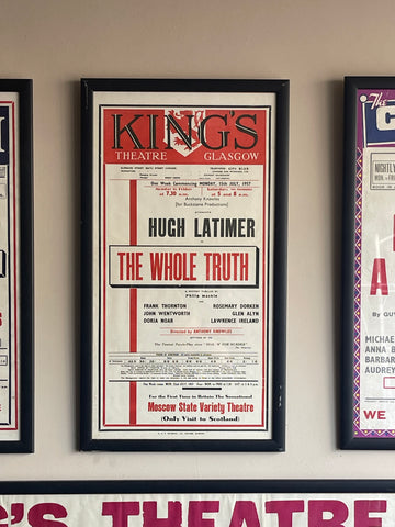 Vintage Theatre poster framed | The whole truth (small)