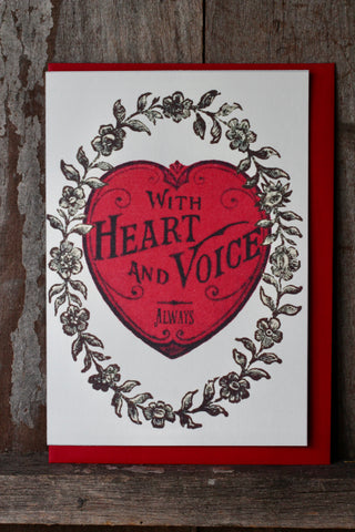 With Heart & Voice | Card