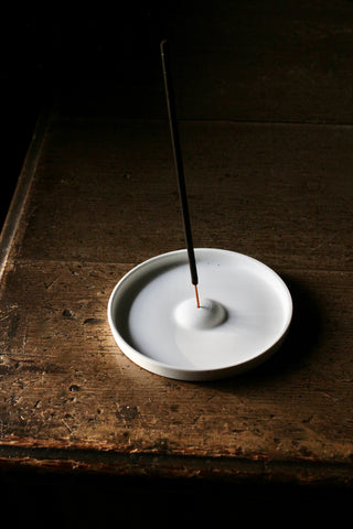 Ceramic Incense Holder | White