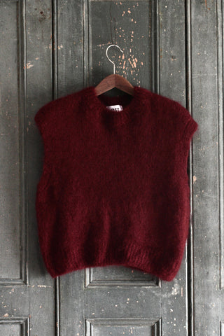 Monika Cropped Mohair Vest