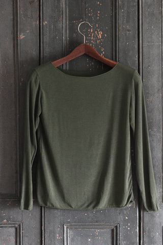 Sandra Cashmere Base Layer Wide Neck Top