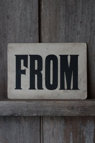 Vintage 'FROM' Church cards