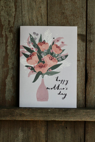 Mother's Day Card | Flowers in bottle