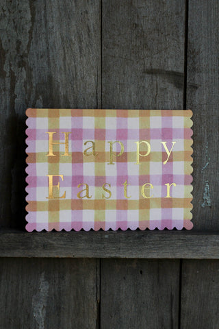 Candy Gingham 'Happy Easter'
