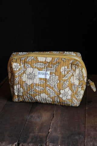 Quilted fabric makeup bag | Jaisalmer
