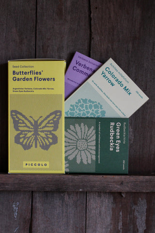 Butterflies' Garden Flowers | Set of 3 seed packets