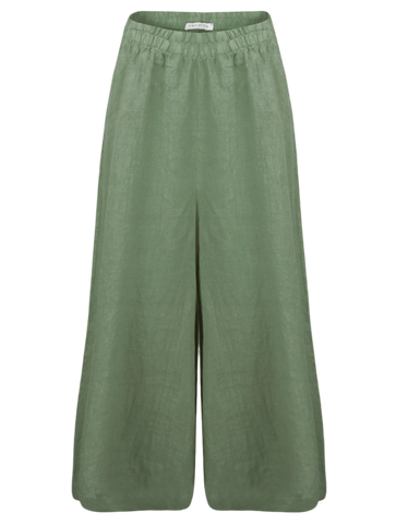Culotte  Linen Trouser - Khaki