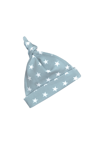 Misty Blue & White Star Hat