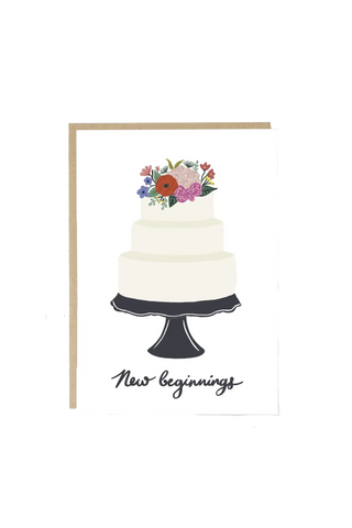 New Beginnings Wedding Day Card