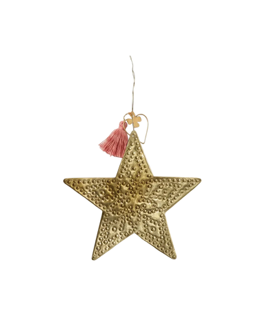 Hammered Star Ornament