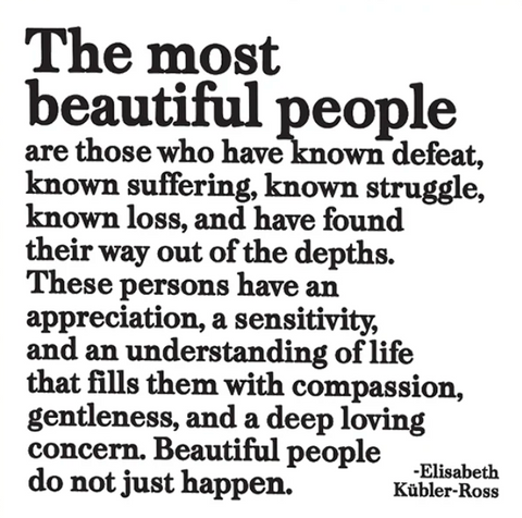 Quotable Card -  the most beautiful people" card