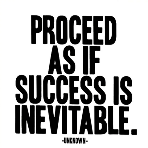 Quotable - success is inevitable