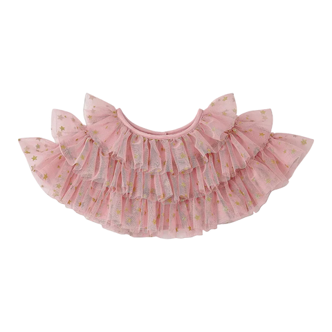 Vintage Pink & Gold Star Cape