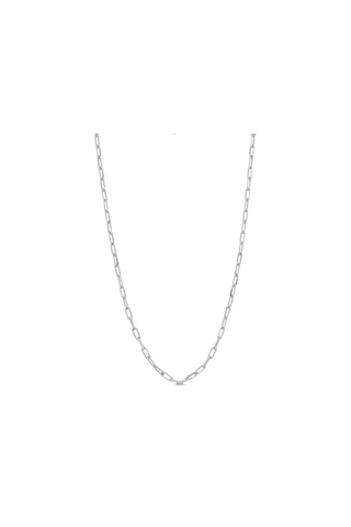 Short Silver chain necklace (45 cm)