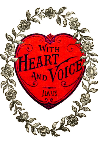 With Heart & Voice | Card