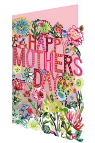 Mother's Day Wild Batik Lasercut Card