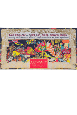Angels of The Deep Dark Chocolate with Spiced Rum, Chilli & Caribbean Crunch