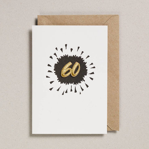 Embroidered Age 60 Black