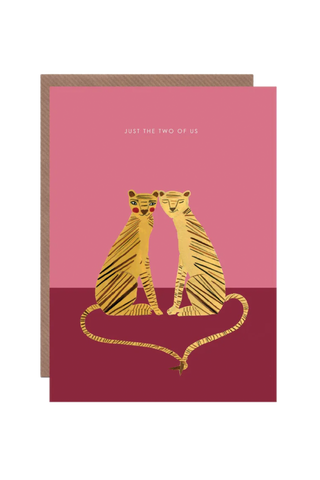 Tiger Couple Greetings Card