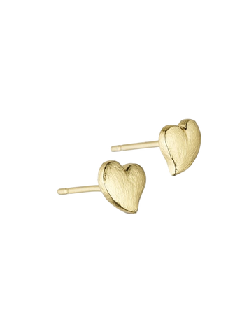 Heart stud earrings