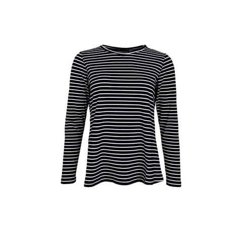 SAILOR  l/s striped t-shirt Deep Black