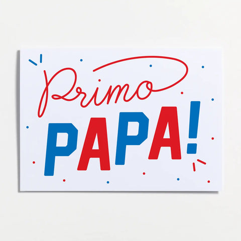 Primo Papa Greeting Card -Crispin Finn