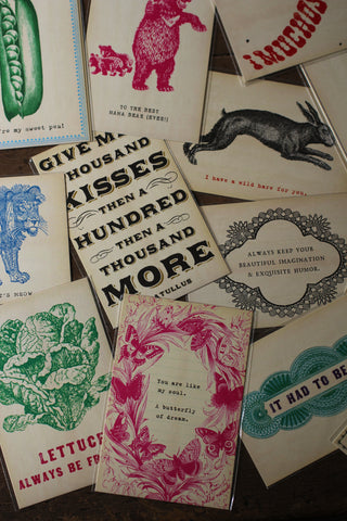 Vintage Style Graphic Postcards