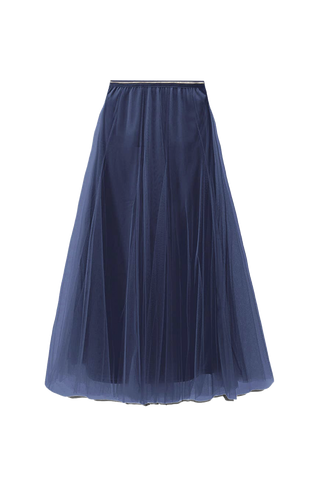 Tulle Layer Skirt in Navy