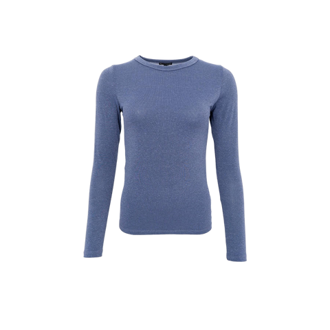 FAYE Lurex Top Jeans Blue