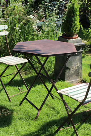 Hexagonal Metal Folding Table