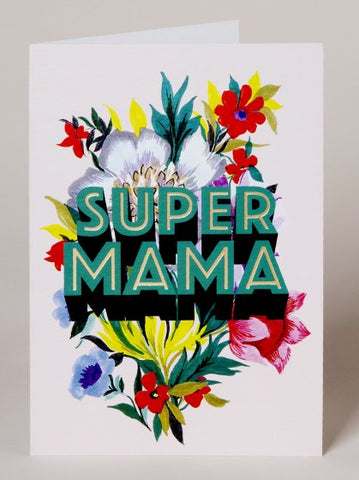 Cath Tate Super Mama Greeting Card
