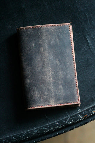 Distressed Leather Passport Cover