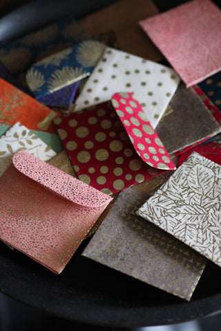 Handmade Paper mini envelope & Card