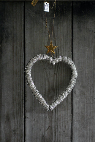 Walther & Co Embossed Beaded Heart