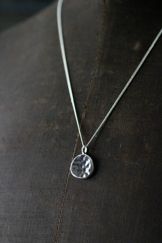Tala Lani Silver Organic Pebble Necklace