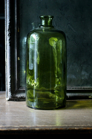 Bottle Vase Apothecary Moss Green