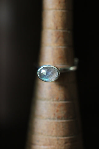 Atomic Mini Labradorite Silver Ring, by SVP