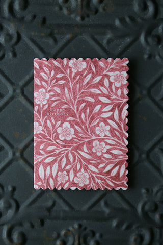 Wanderlust Card - Pink Flora 'Happy Birthday'